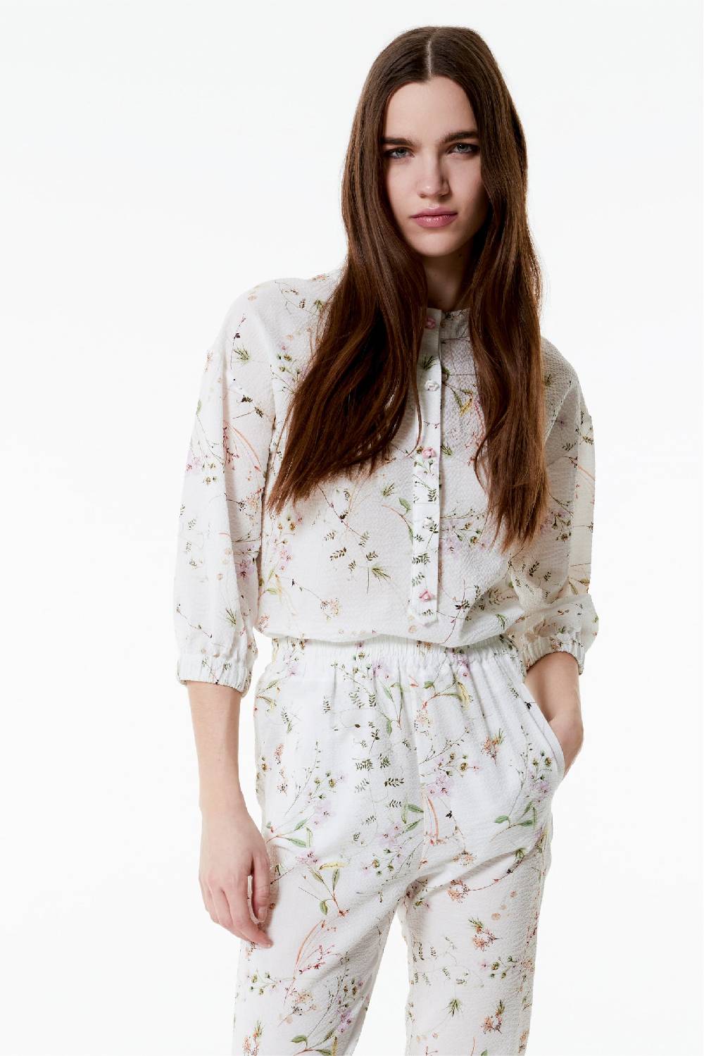 Kristina Ti PAOLA - Round neck blouse Purity