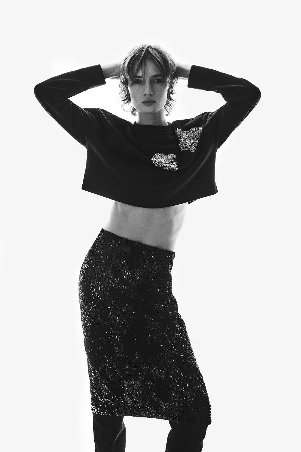 Kristina Ti REBECCA - Gold Sweatshirt