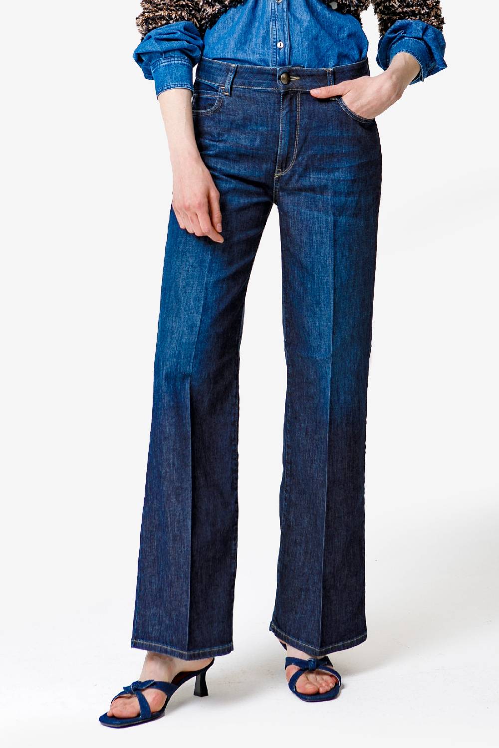 Kristina Ti SOFIA - Low waist denim jeans