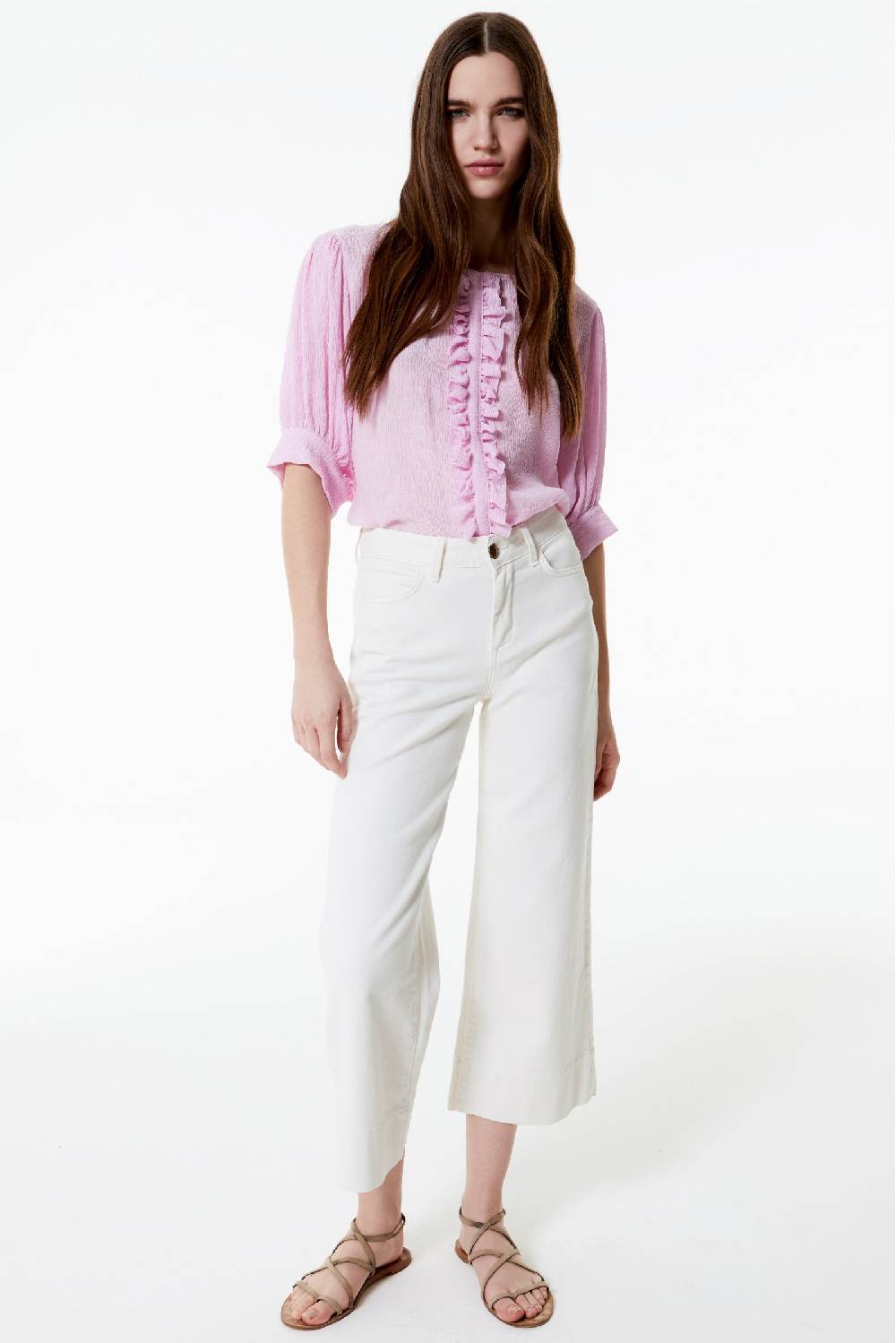 Kristina Ti TEA - Jeans Cropped Flare