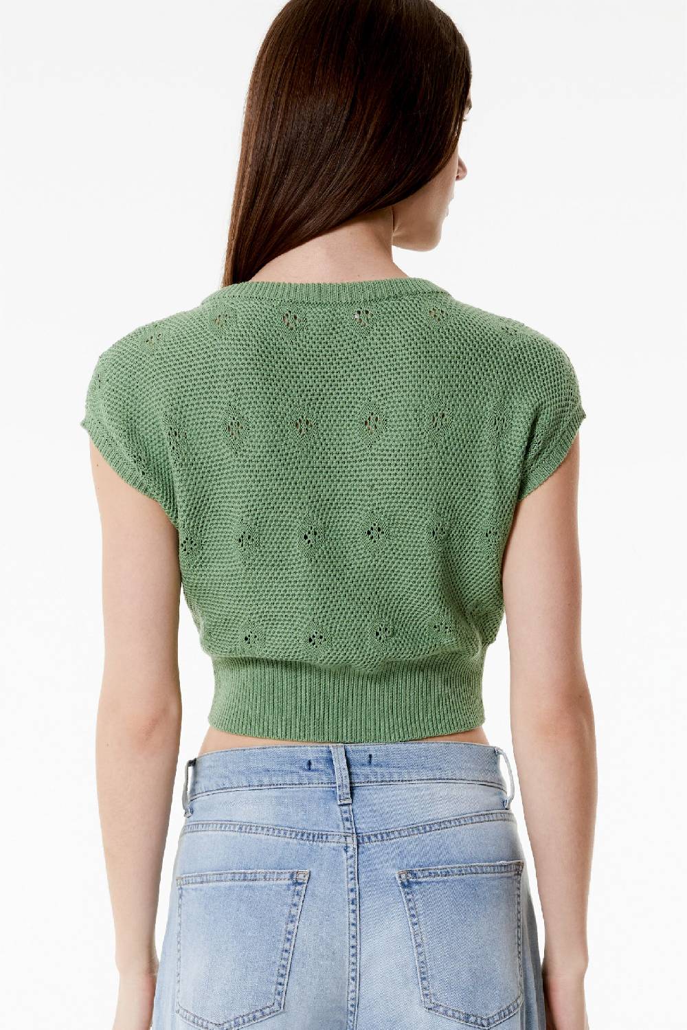 Kristina Ti TEA - Knitted Crop Top Fringe