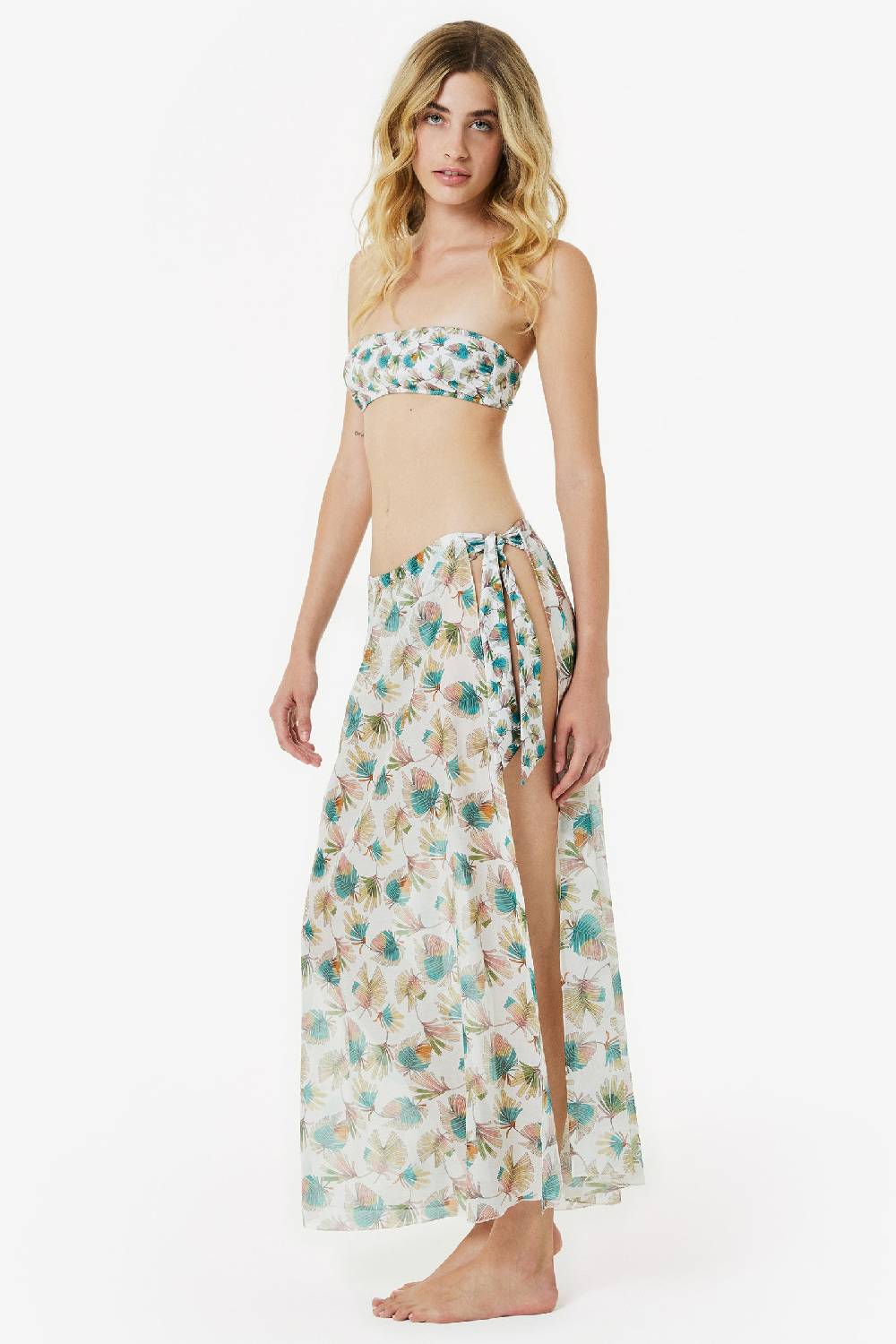 Kristina Ti TULLIA - Pareo Skirt Foliage