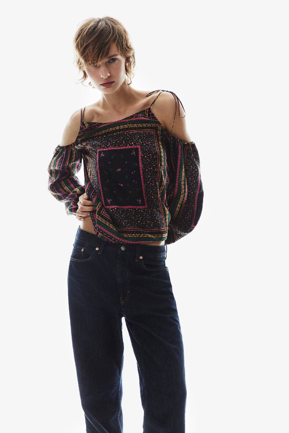 Kristina Ti VENERE - Nude silk blouse