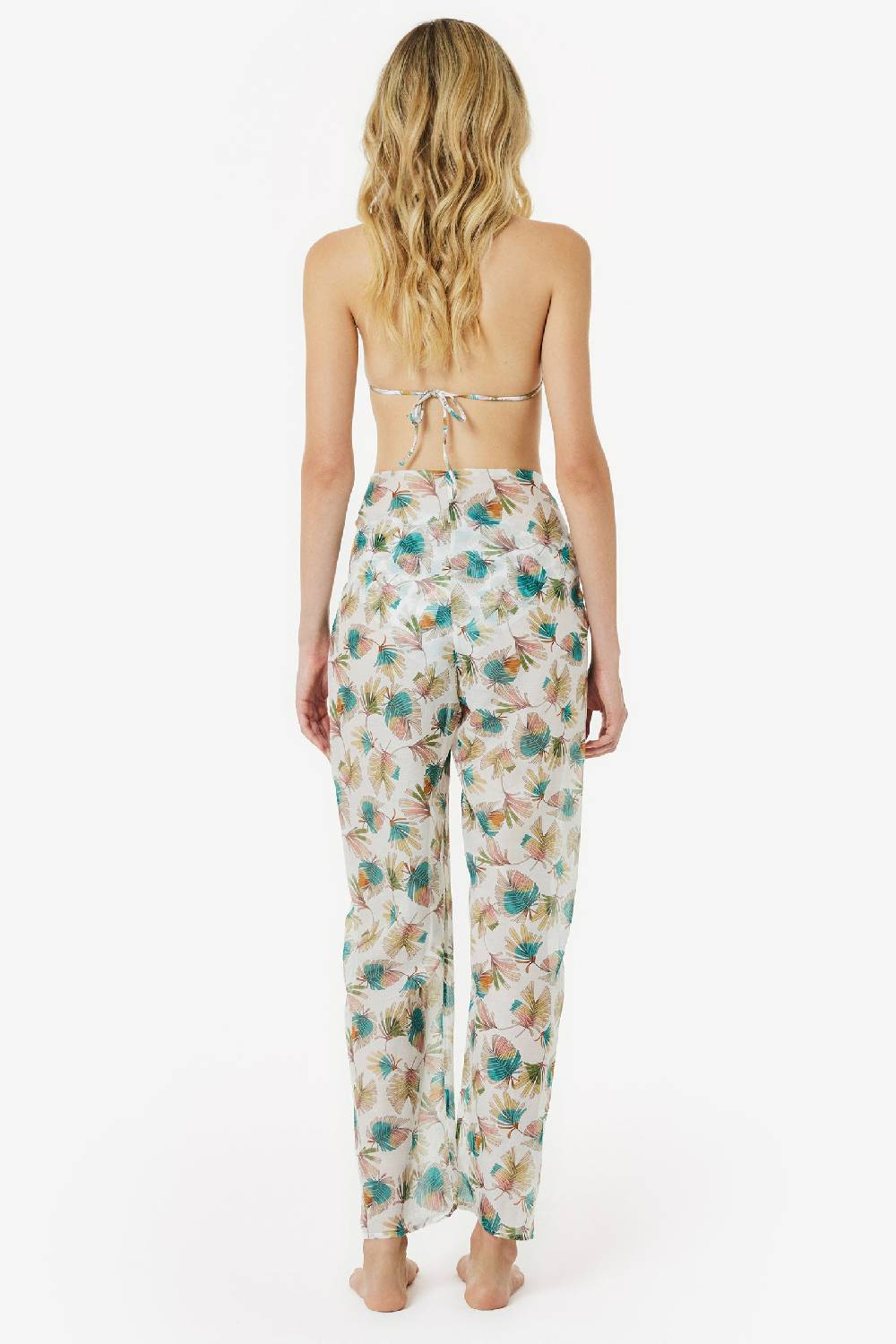 Kristina Ti ZELINDA - Pareo Trousers Foliage