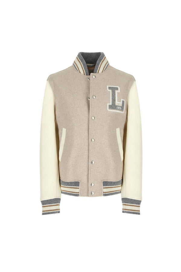 L.B.M. 1911 Bomber Stile College In Jersey Con Patch Bomber Stile College In Jersey Con Patch