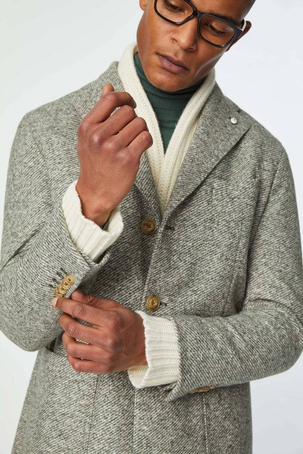 L.B.M. 1911 Cappotto London In Jersey Verde Pastello Cappotto London In Jersey Verde Pastello