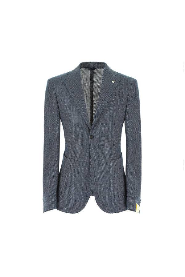 L.B.M. 1911 Giacca JACK In Jersey Azzurro Polvere Giacca JACK In Jersey Azzurro Polvere