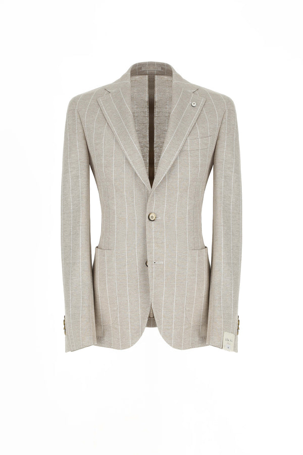 L.B.M. 1911 Giacca JACK In Jersey Beige Giacca JACK In Jersey Beige