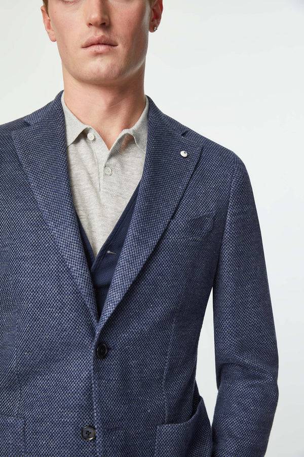 L.B.M. 1911 Giacca JACK In Jersey Blu Denim Giacca JACK In Jersey Blu Denim