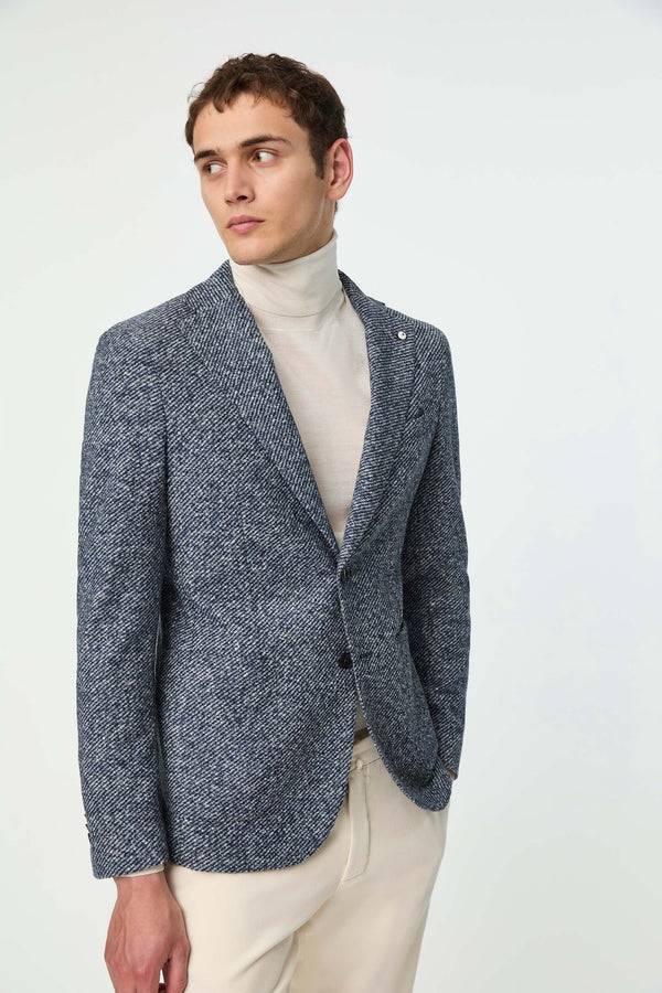 L.B.M. 1911 Giacca JACK in jersey blu Giacca JACK in jersey blu L.B.M. 1911 Giacca JACK in jersey blu Giacca JACK in jersey blu