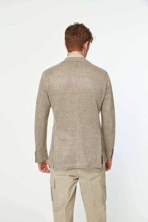 L.B.M. 1911 Giacca JACK In Jersey Di Lino Beige Giacca JACK In Jersey Di Lino Beige