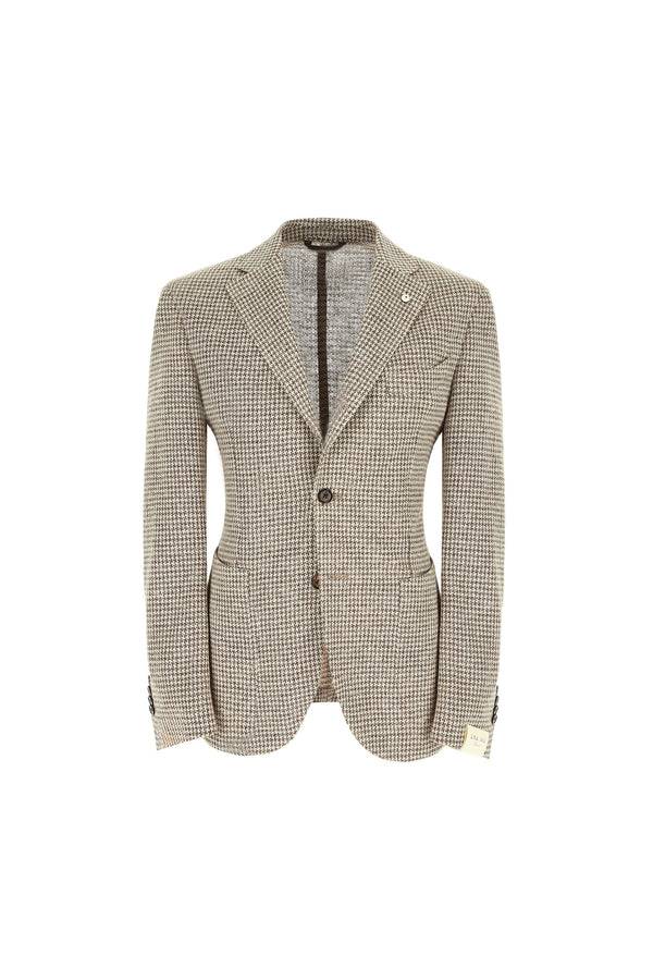 L.B.M. 1911 Giacca JACK In Jersey Di Lino Beige Giacca JACK In Jersey Di Lino Beige