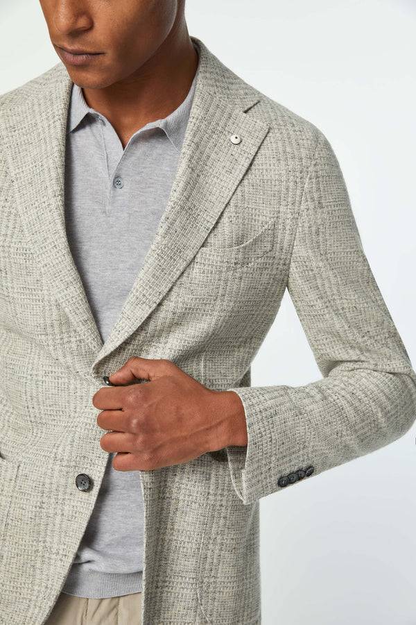 L.B.M. 1911 Giacca JACK In Jersey Grigio Chiaro Giacca JACK In Jersey Grigio Chiaro