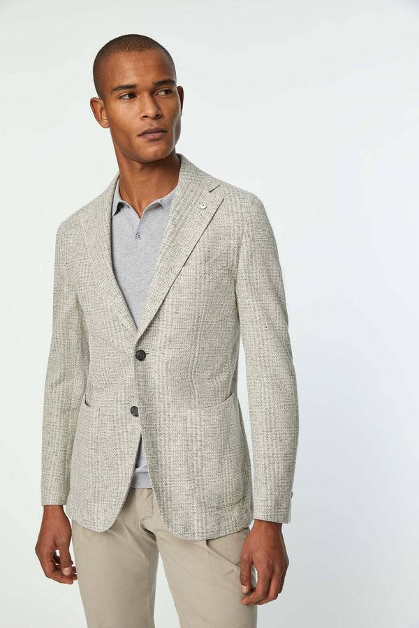 L.B.M. 1911 Giacca JACK in jersey grigio chiaro Giacca JACK in jersey grigio chiaro