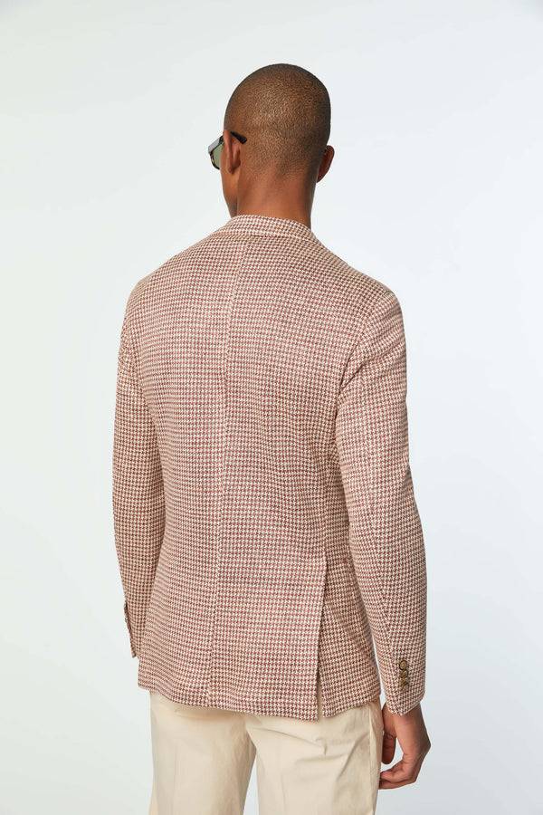 L.B.M. 1911 Giacca JACK In Jersey Pied De Poule Giacca JACK In Jersey Pied De Poule