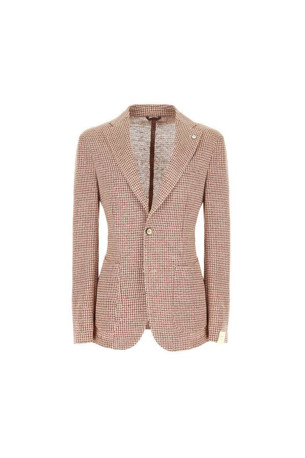 L.B.M. 1911 Giacca JACK In Jersey Pied De Poule Giacca JACK In Jersey Pied De Poule