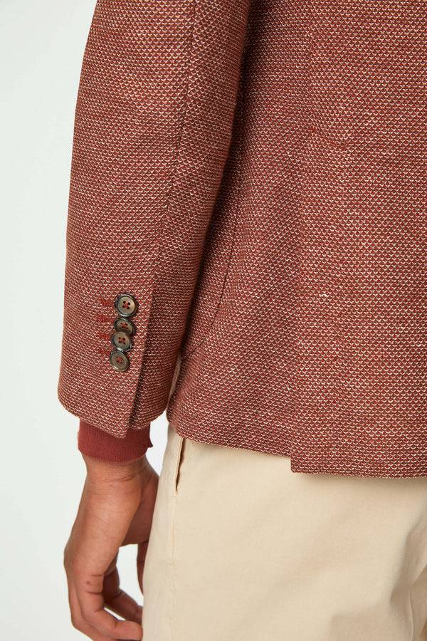 L.B.M. 1911 Giacca JACK In Jersey Terra Di Siena Giacca JACK In Jersey Terra Di Siena