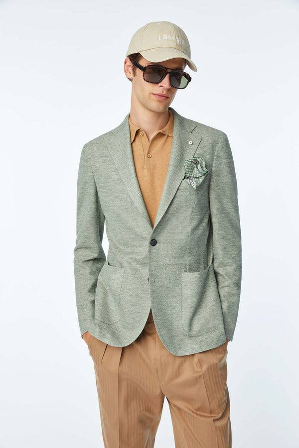 L.B.M. 1911 Giacca JACK in jersey verde Giacca JACK in jersey verde L.B.M. 1911 Giacca JACK in jersey verde Giacca JACK in jersey verde