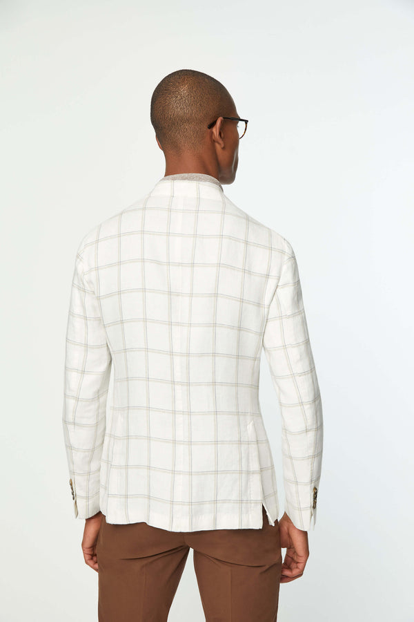 L.B.M. 1911 Giacca Jack Slim Washed Bianca Giacca Jack Slim Washed Bianca