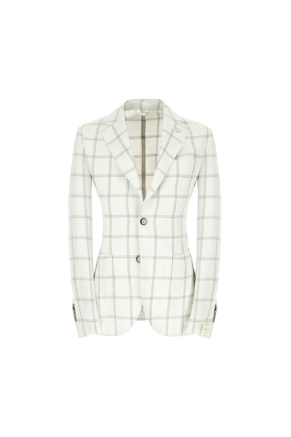 L.B.M. 1911 Giacca Jack Slim Washed Bianca Giacca Jack Slim Washed Bianca