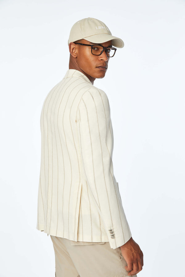 L.B.M. 1911 Giacca Jack Slim Washed Bianca Giacca Jack Slim Washed Bianca