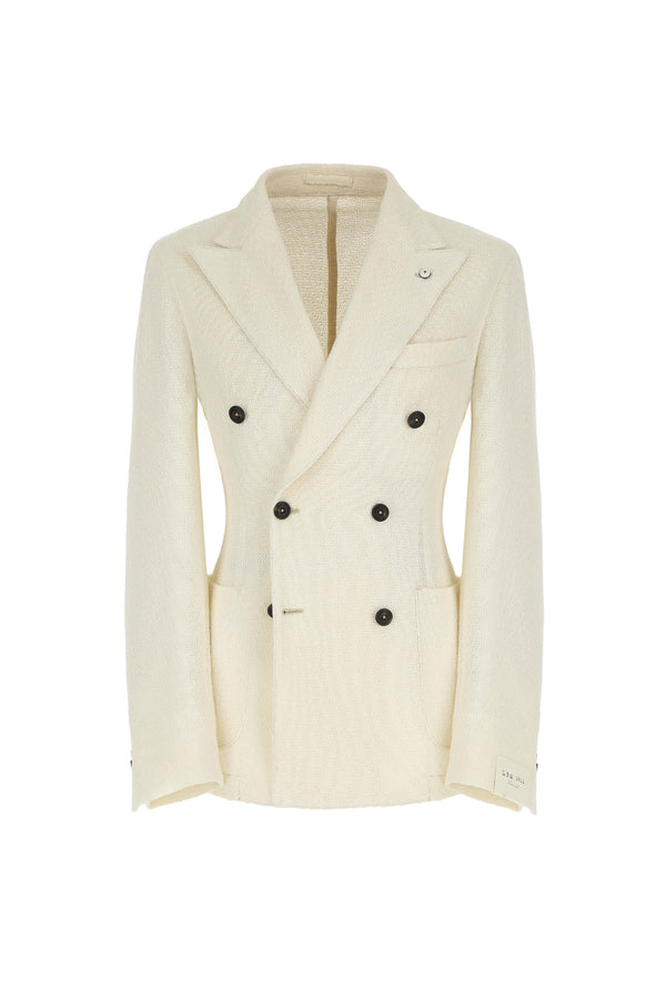 L.B.M. 1911 Giacca PUNTO Doppiopetto Avorio Giacca PUNTO Doppiopetto Avorio