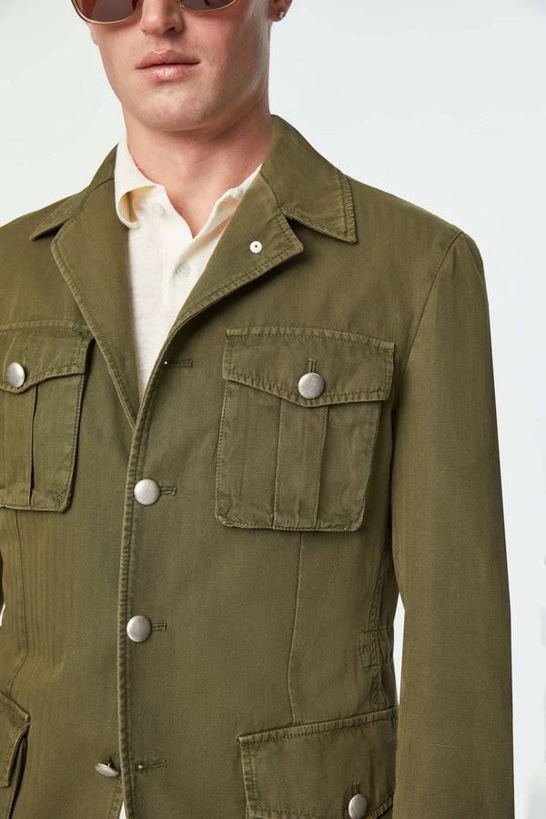 L.B.M. 1911 Giacca SAHARA Tinto Capo Verde Militare Giacca SAHARA Tinto Capo Verde Militare