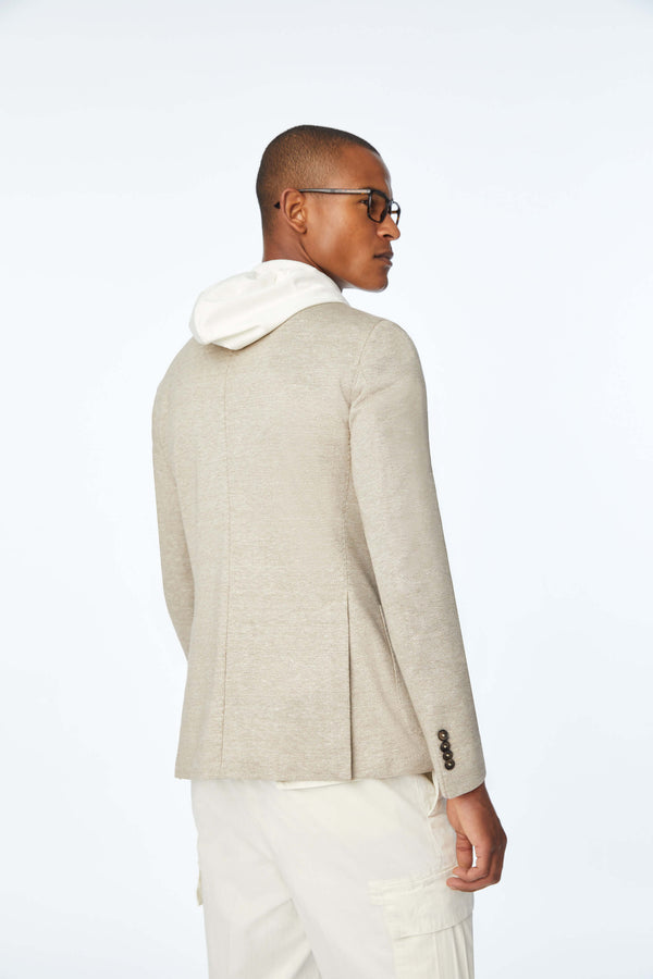L.B.M. 1911 Giacca Simon In Jersey Beige Giacca Simon In Jersey Beige