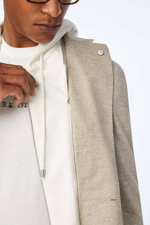 L.B.M. 1911 Giacca Simon In Jersey Beige Giacca Simon In Jersey Beige