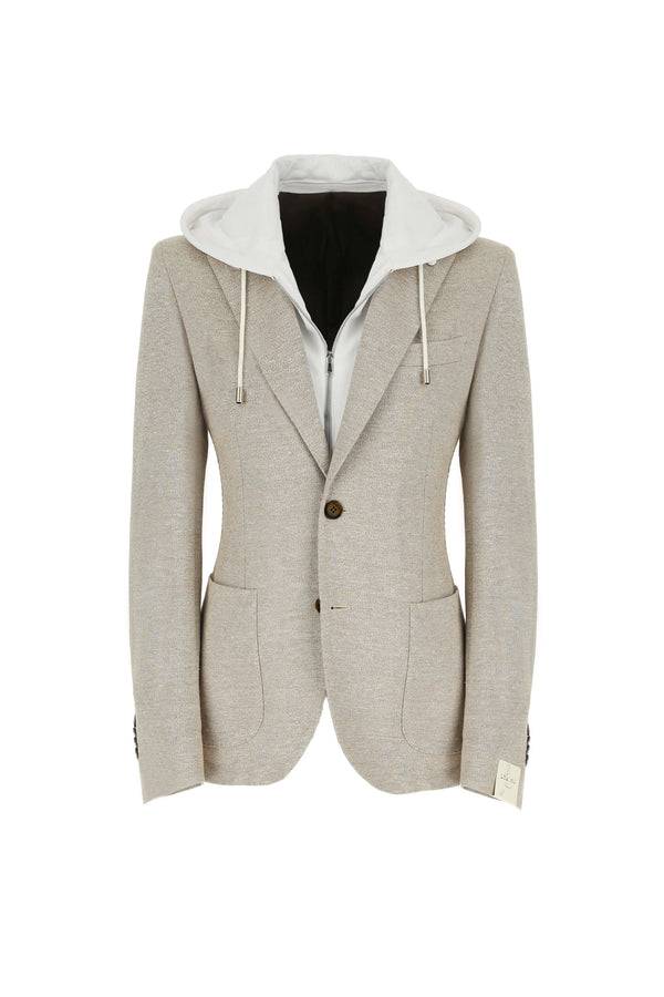 L.B.M. 1911 Giacca Simon In Jersey Beige Giacca Simon In Jersey Beige