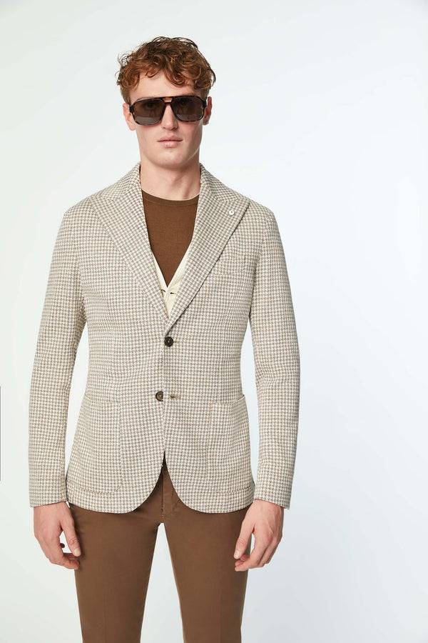 L.B.M. 1911 Giacca STEVE in jersey beige Giacca STEVE in jersey beige