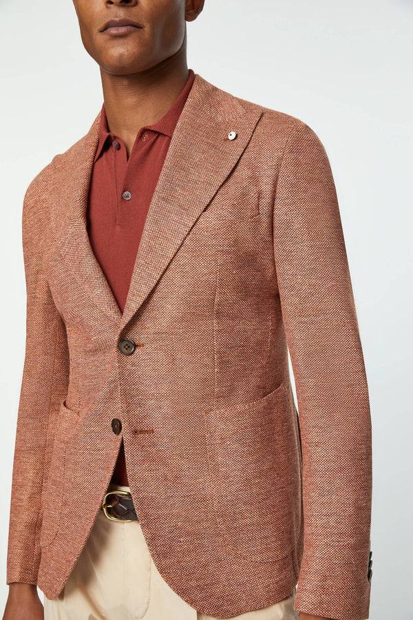 L.B.M. 1911 Giacca STEVE Slim In Jersey Terra Di Siena Giacca STEVE Slim In Jersey Terra Di Siena