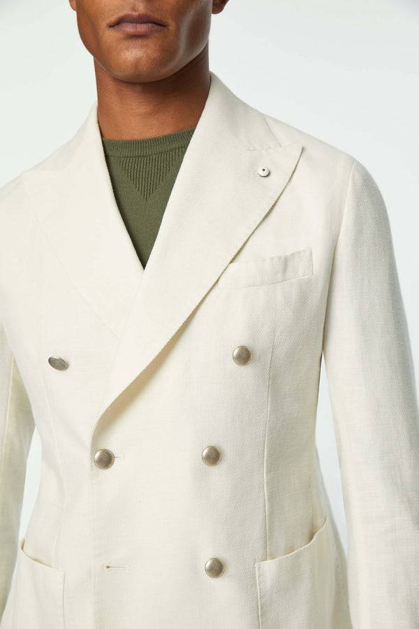 L.B.M. 1911 Giacca TOM Doppiopetto Avorio Giacca TOM Doppiopetto Avorio