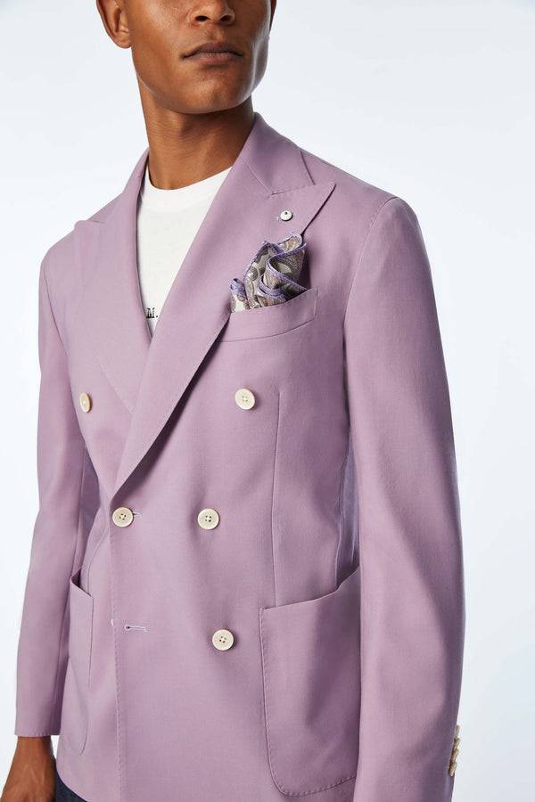 L.B.M. 1911 Giacca TOM Doppiopetto Washed Lilla Giacca TOM Doppiopetto Washed Lilla