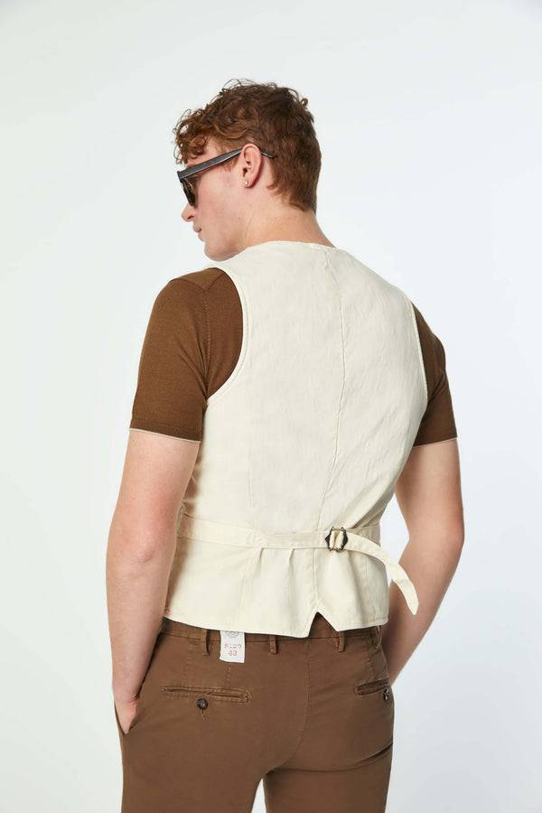 L.B.M. 1911 Gilet MIKE Tinto Capo Bianco Avorio Gilet MIKE Tinto Capo Bianco Avorio