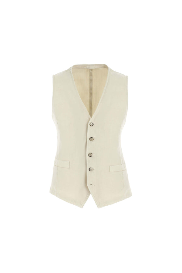 L.B.M. 1911 Gilet MIKE Tinto Capo Bianco Avorio Gilet MIKE Tinto Capo Bianco Avorio