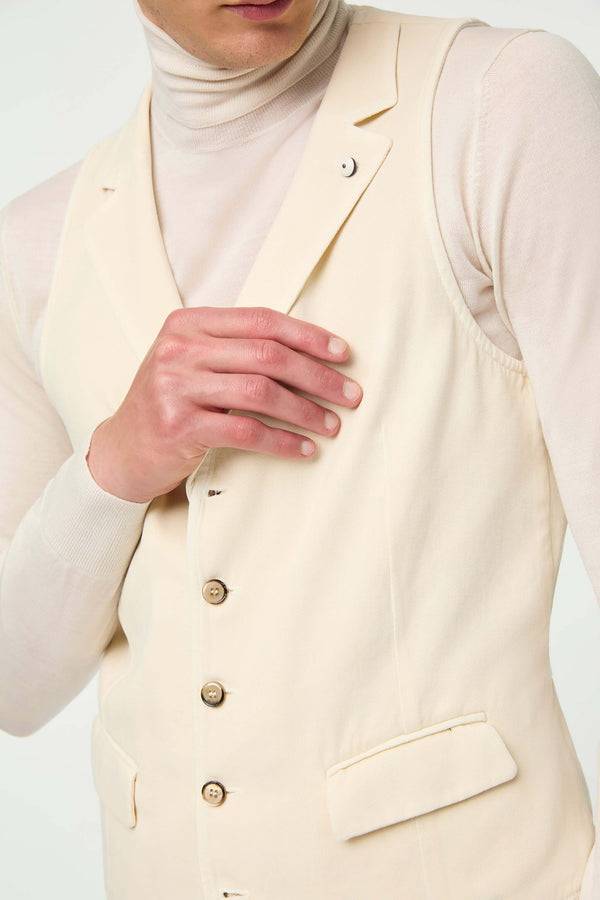L.B.M. 1911 Gilet OSCAR Tinto Capo Bianco Latte Gilet OSCAR Tinto Capo Bianco Latte