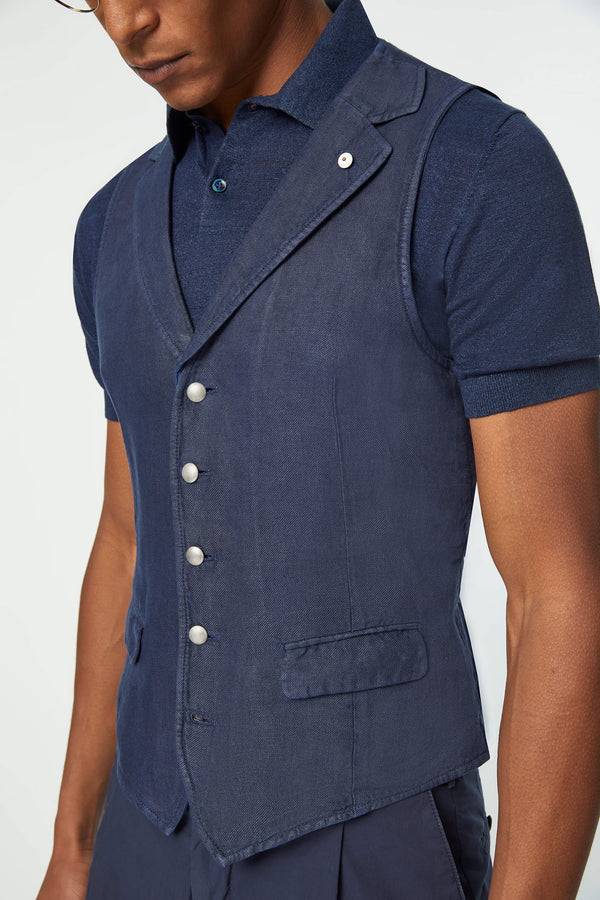 L.B.M. 1911 Gilet OSCAR Tinto Capo Blu Gilet OSCAR Tinto Capo Blu