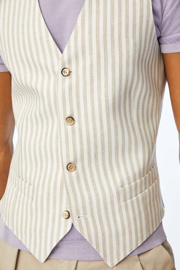 L.B.M. 1911 Gilet DEREK Beige Gilet DEREK Beige