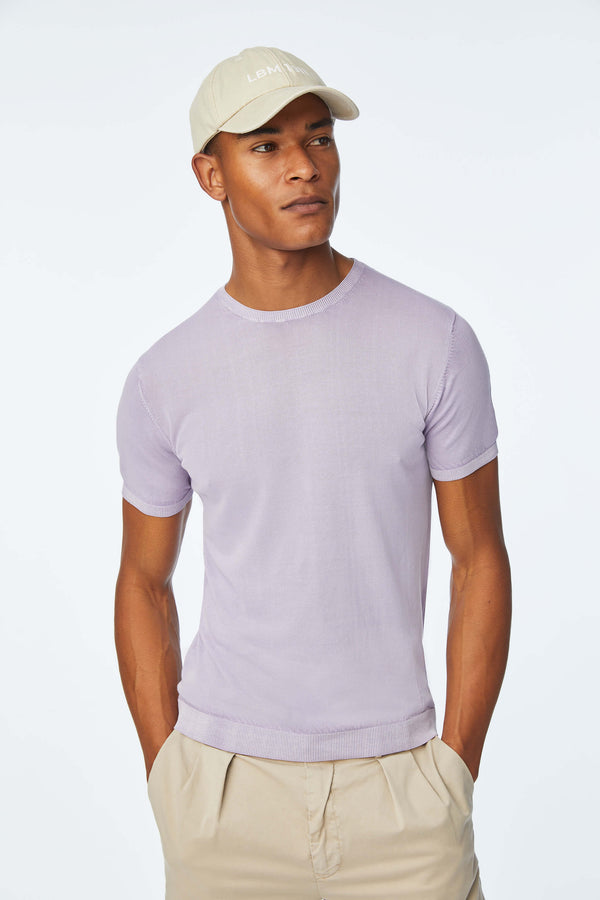 L.B.M. 1911 Maglia manica corta in cotone lilla Maglia manica corta in cotone lilla