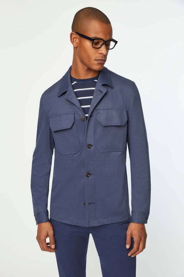 L.B.M. 1911 Overshirt in Jersey blu Overshirt in Jersey blu L.B.M. 1911 Overshirt in Jersey blu Overshirt in Jersey blu