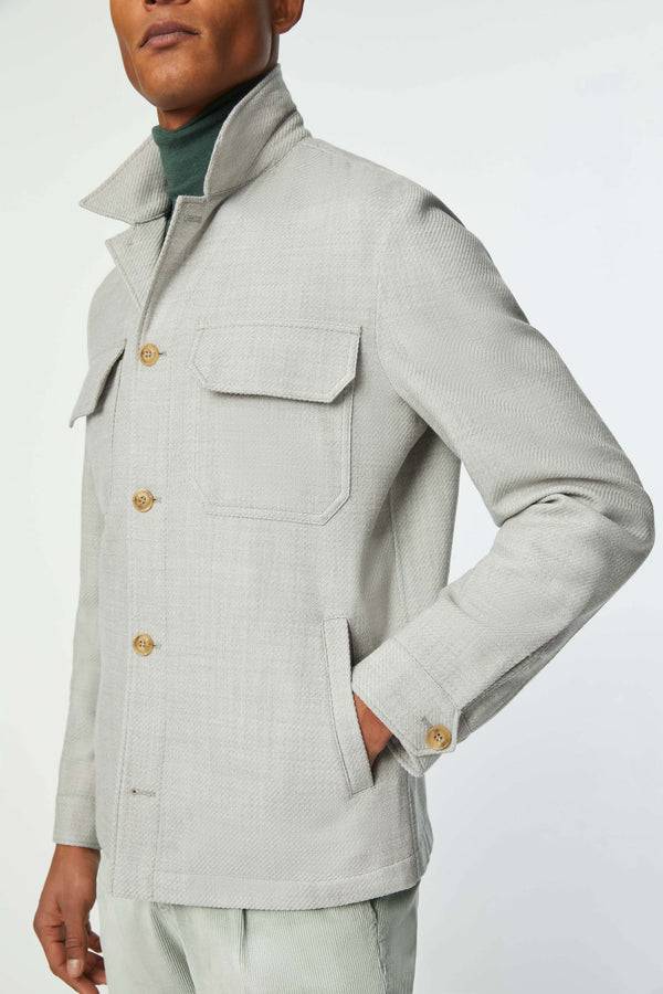 L.B.M. 1911 Overshirt Non Trattata Verde Chiaro Overshirt Non Trattata Verde Chiaro