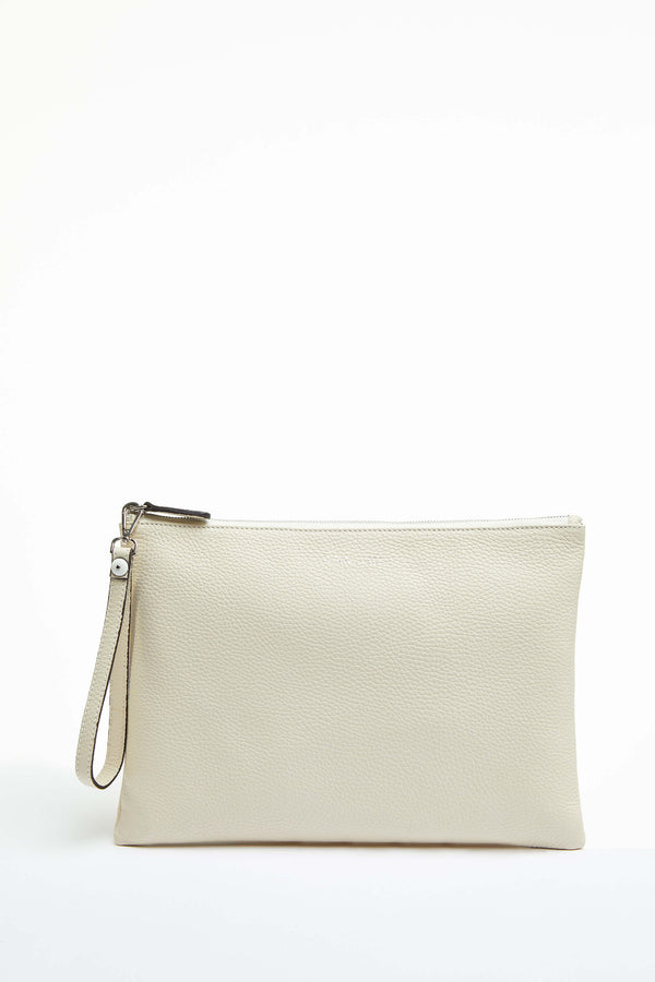 L.B.M. 1911 Pochette In Pelle Beige Pochette In Pelle Beige