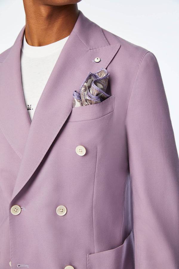 L.B.M. 1911 Pochette lilla fantasia cashmere Pochette lilla fantasia cashmere