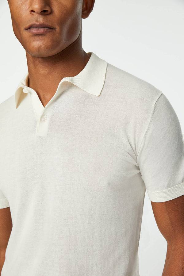 L.B.M. 1911 Polo In Maglia Bianca Polo In Maglia Bianca