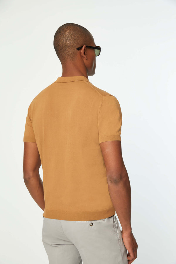 L.B.M. 1911 Polo In Maglia Giallo Ocra Polo In Maglia Giallo Ocra