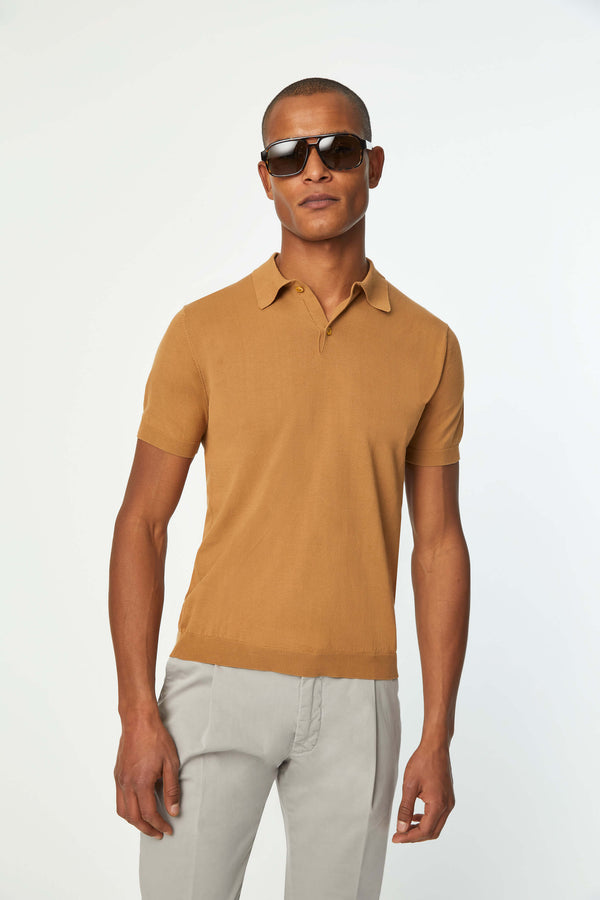 L.B.M. 1911 Polo in maglia giallo ocra Polo in maglia giallo ocra L.B.M. 1911 Polo in maglia giallo ocra Polo in maglia giallo ocra