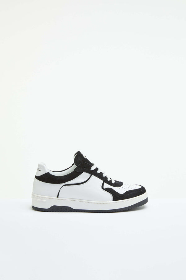 L.B.M. 1911 Sneaker Basket Bianca Con Dettagli In Contrasto Sneaker Basket Bianca Con Dettagli In Contrasto
