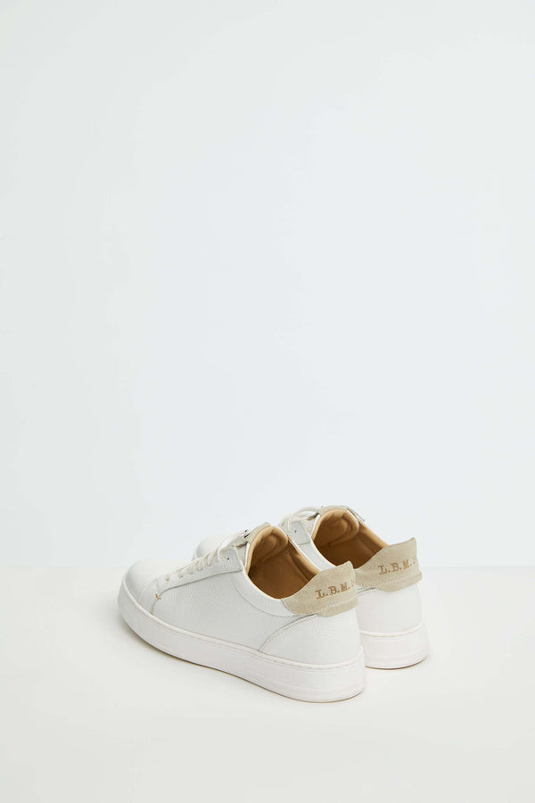 L.B.M. 1911 Sneaker Retro-tennis Bianca E Beige Sneaker Retro-tennis Bianca E Beige