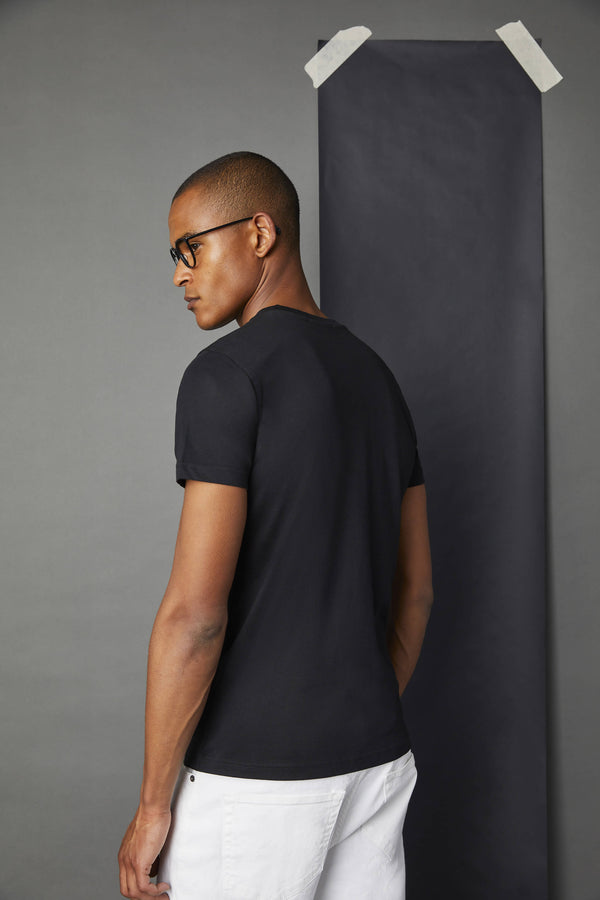 L.B.M. 1911 T-shirt In Cotone Nera Con Logo T-shirt In Cotone Nera Con Logo